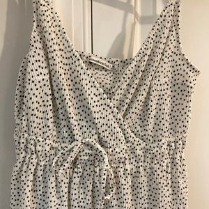 Polka dot silky tank